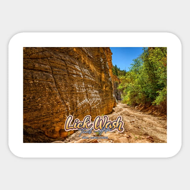 Lick Wash Trail Hike Sticker by Gestalt Imagery